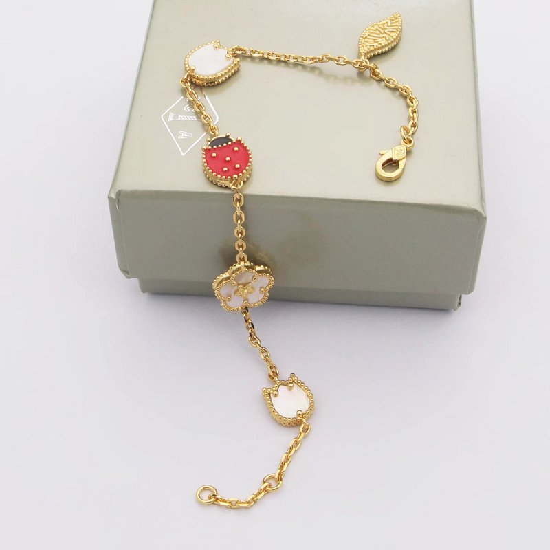 Van Cleef Alhambra Alloy Ladybug Bracelet - Image 6