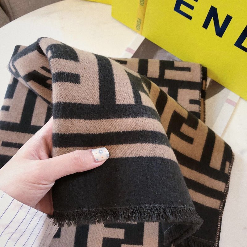 Fendi Wool Blend FF Monogram Scarf - Image 4
