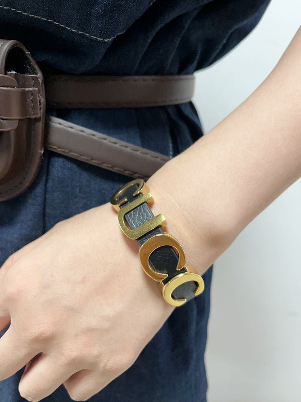 S394 Women's new fashion leather bracelet jewelry - Image 3