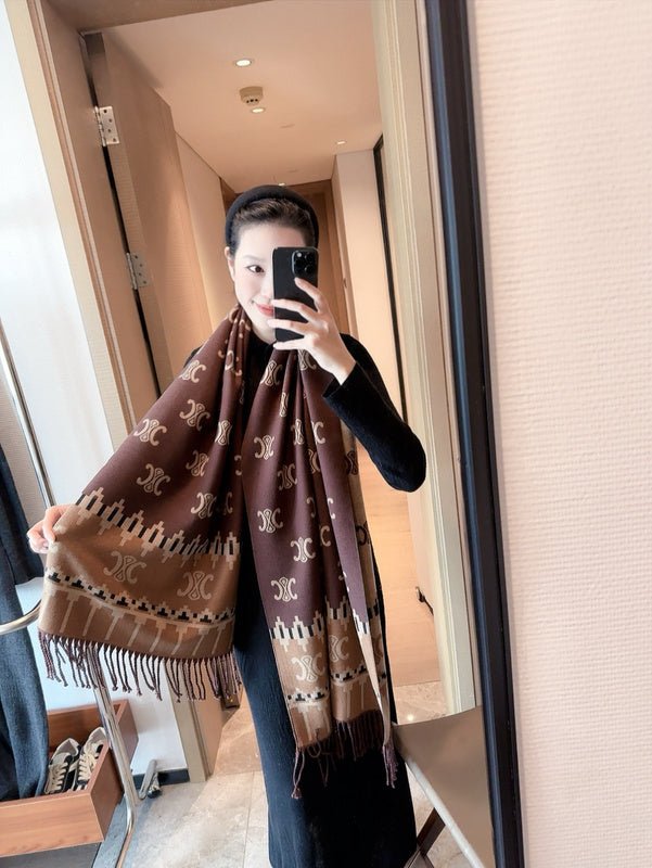 CSC8 Cashmere blend 65-180CM Scarf - Image 23