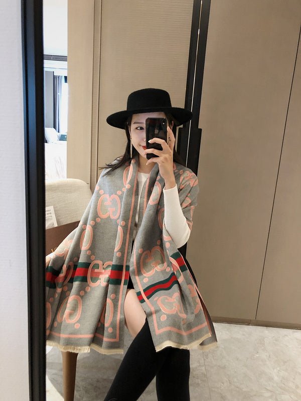 GUCCI Wool Web Stripe GG Scarf - Image 25