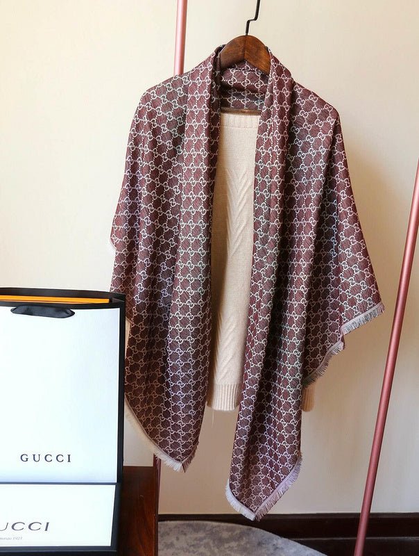 GSC21 Scarf 140-140CM 31% rayon, 28% cotton, 23% wool, 10% silk, 8% metal fiber Can choose Box - Image 28