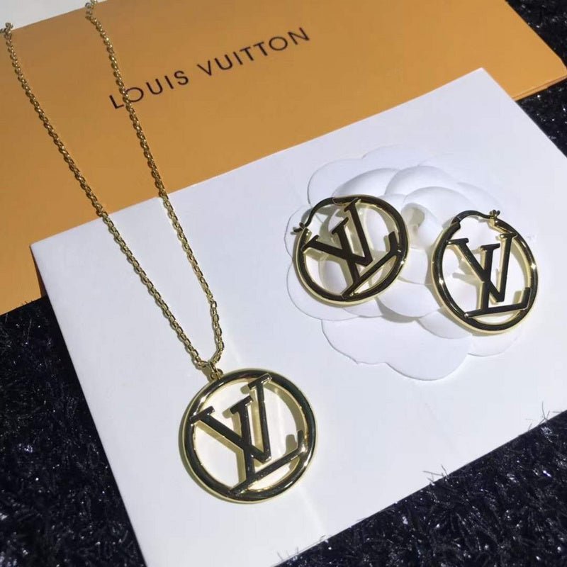 LV Open Logo Hoop Sophisticated Earrings - Image 14