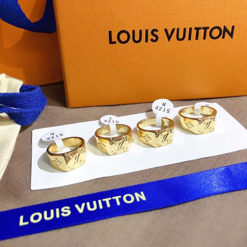 LV Faceted Monogram Ring - Image 4