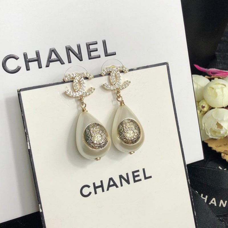 Chanel Crystal Teardrop Pearl Drop - Image 7