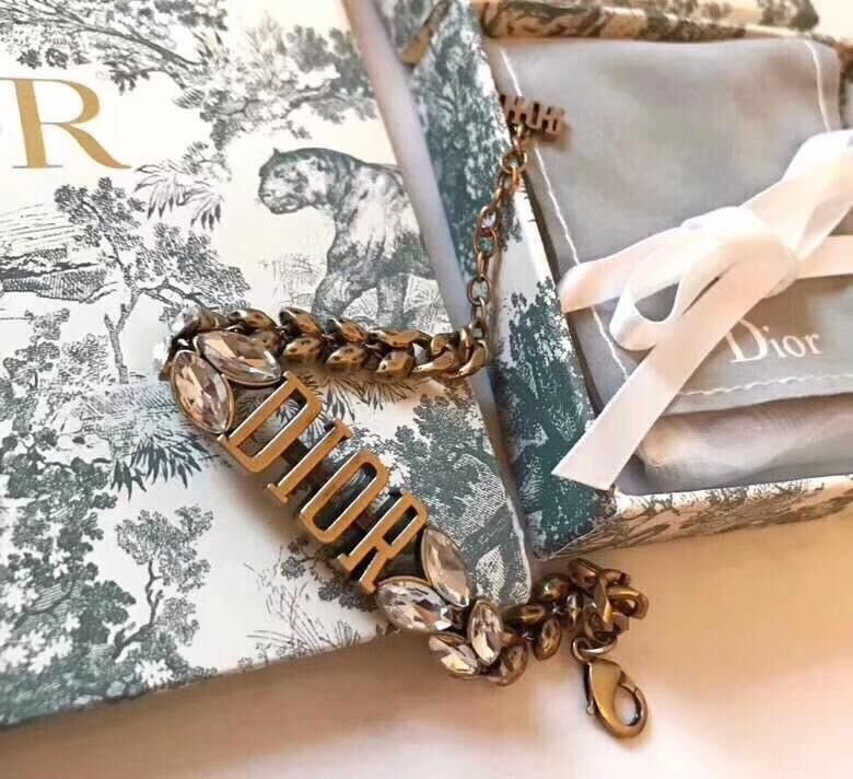 Dior Vintage Crystal Leaf Necklace - Image 3