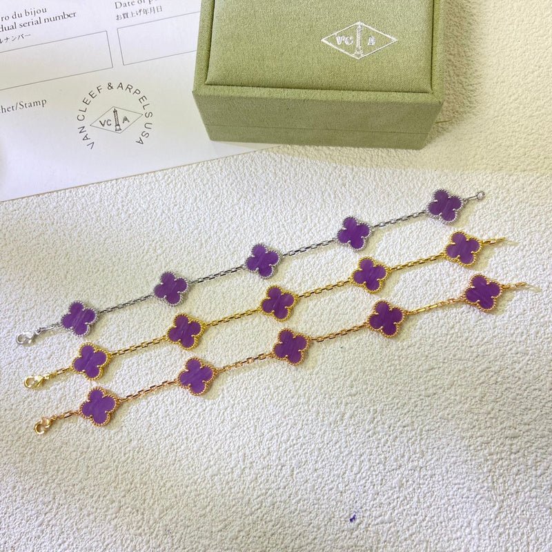 AVSB10 Violet multiflower bracelet jewelry - Image 5