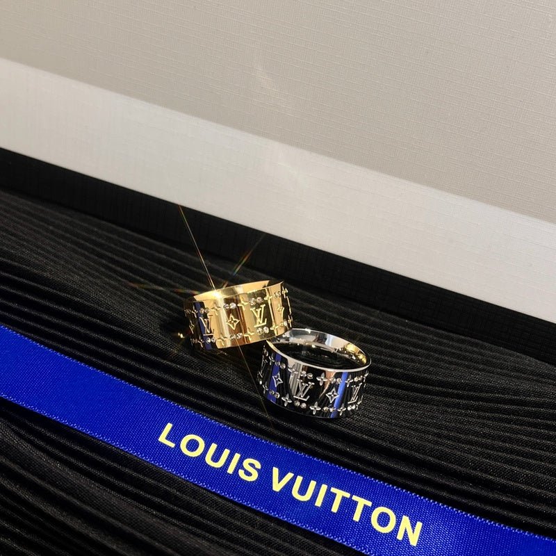 LV Pave Monogram Band Ring - Image 3