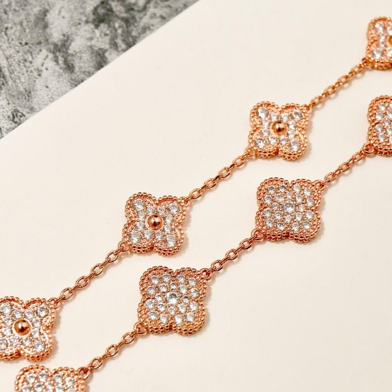 Alternative view of VAB14 Bracelet 18K gold plated Jewelry diamond bracelet about 20cm Jewelry