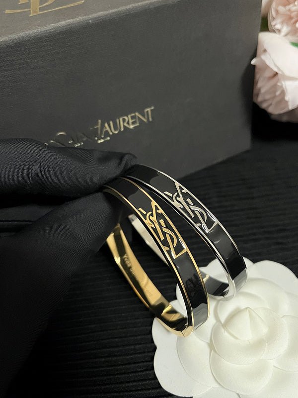 Alternative view of YSL Enamel Logo Bangle