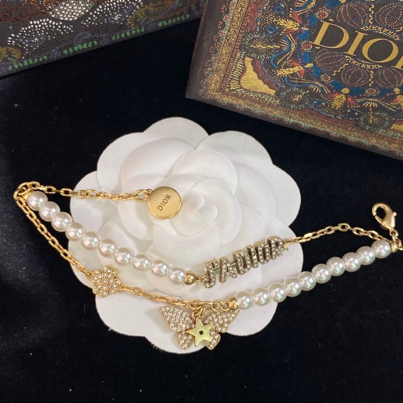 Dior Pearl & Butterfly Bracelet - Image 6