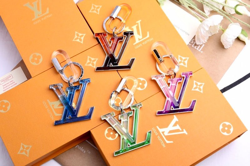 LV Gradient Transparent Logo Keychain