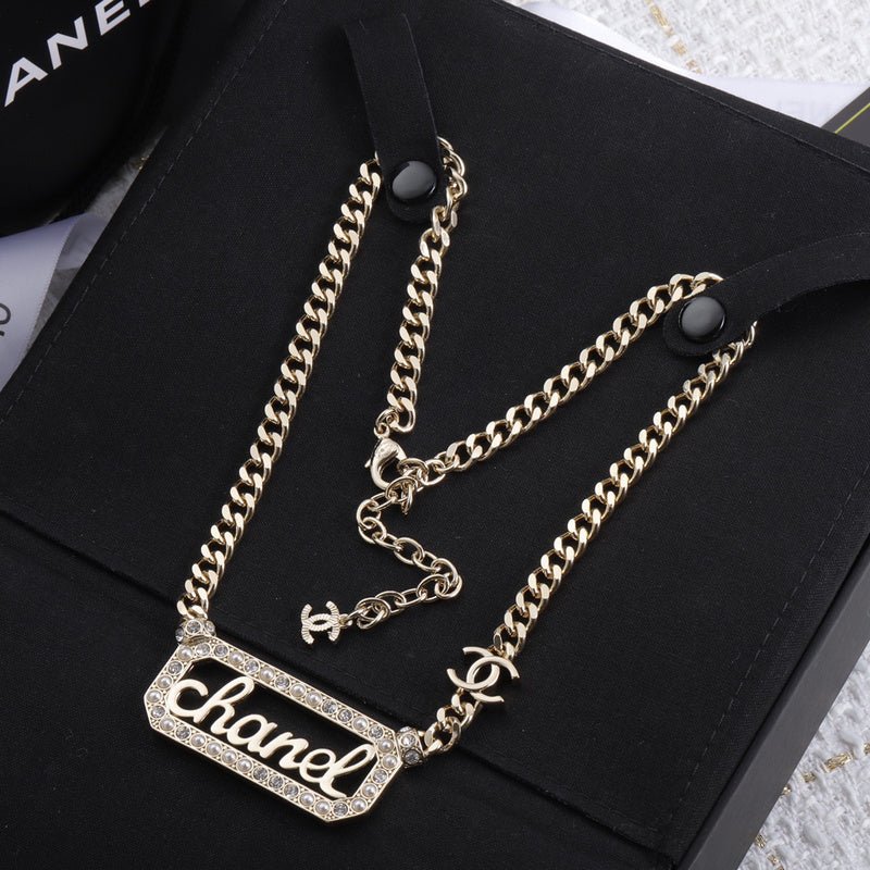 Chanel Crystal Logo Plaque Cuban - Image 6