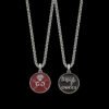 GUCCI Enamel Round Tag Couple Necklaces