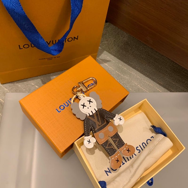 Alternative view of LV Body And Kaws-Inspired Doll Keychain