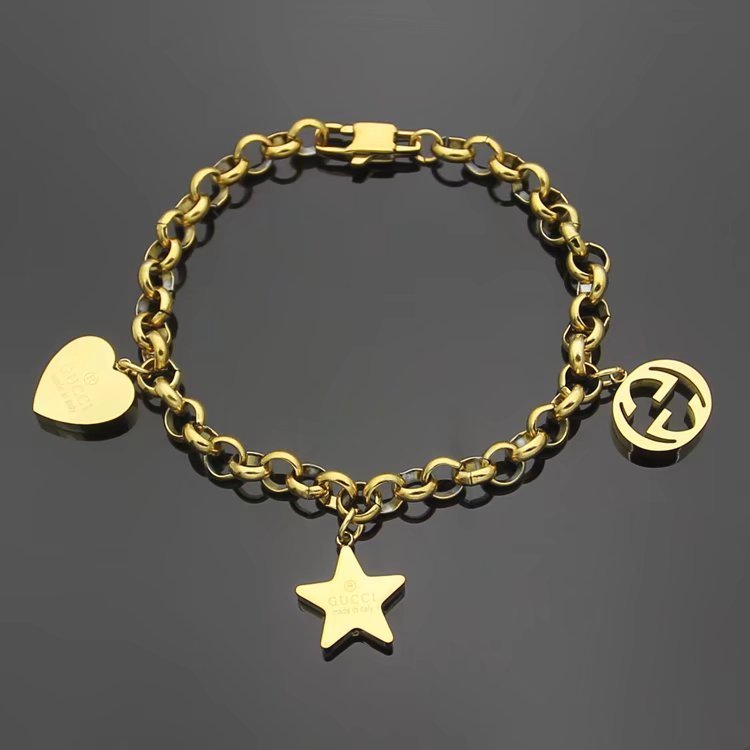 Alternative view of GB04  Women's Heart Star Bracelet Jewelry
