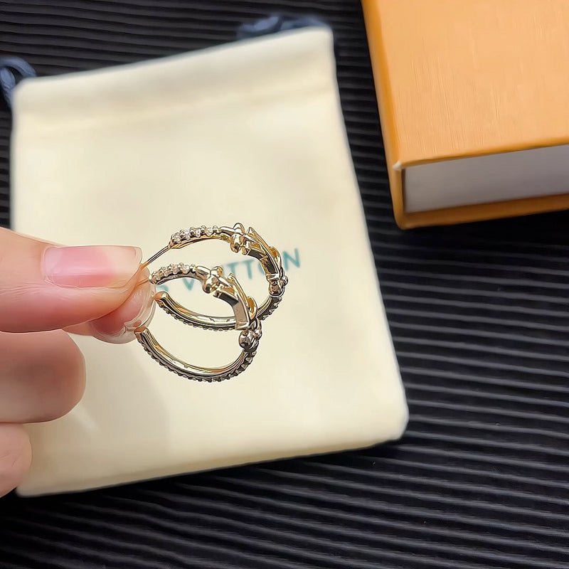 Alternative view of LV Crystal Monogram Earrings