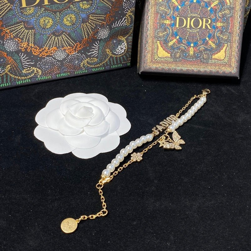 Dior Pearl & Butterfly Bracelet - Image 5