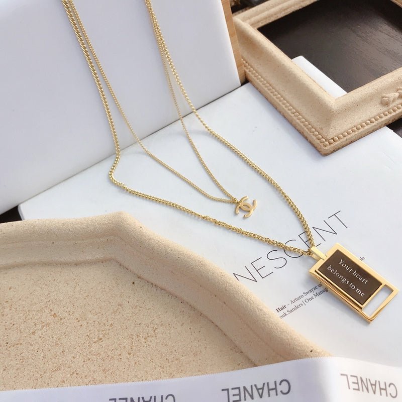 Chanel Two-Tone Rectangular Tag - Image 6