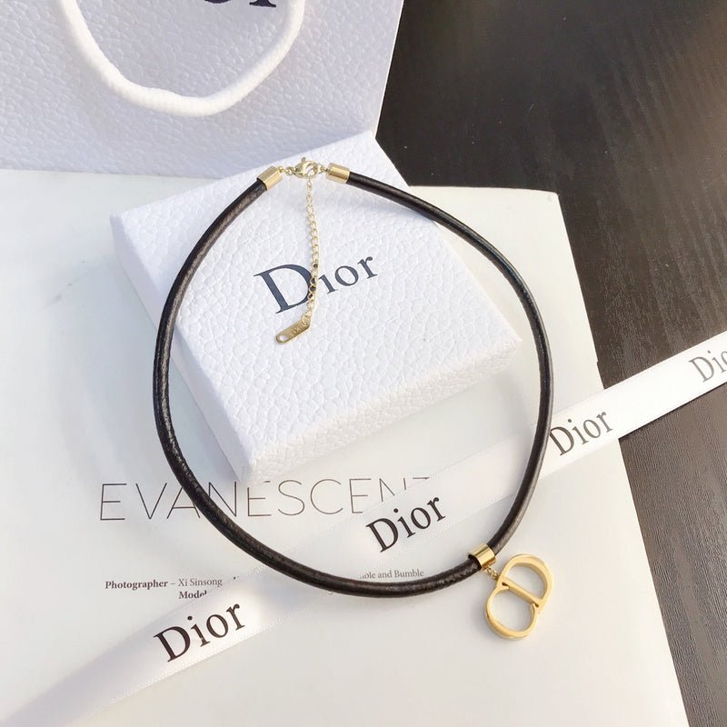 Dior Leather CD Choker - Image 5