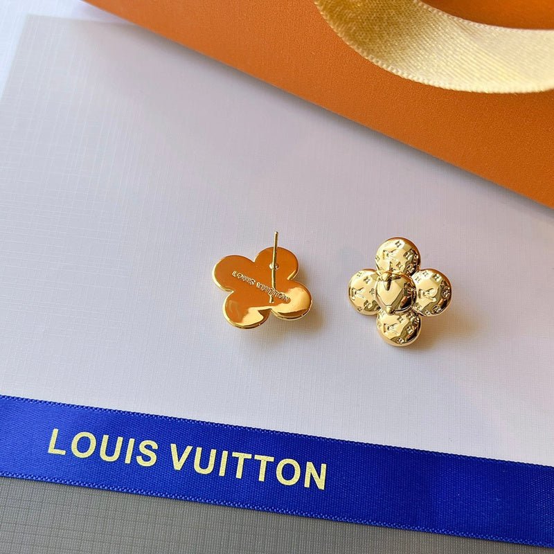 LV Monogram Flower Earrings - Image 3