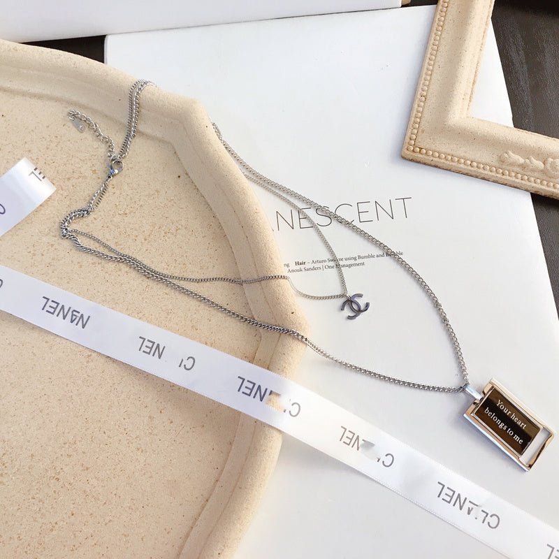 Chanel Two-Tone Rectangular Tag - Image 4