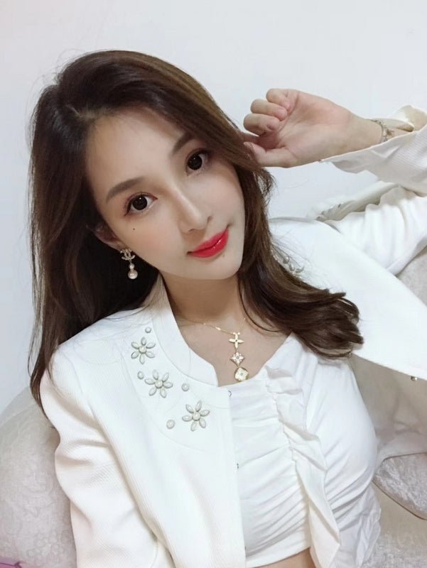 Alternative view of Chanel Crystal Pearl Drop Earrings
