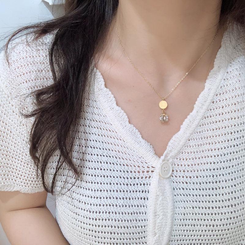 Chanel Gold Disc Crystal CC Drop - Image 6