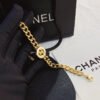 Chanel Curb Chain Round Stone CC Bracelet