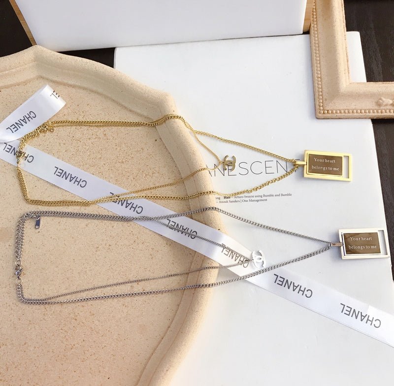 Chanel Two-Tone Rectangular Tag - Image 5