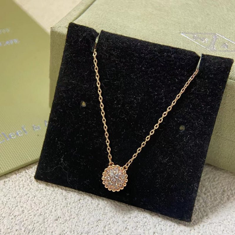 VCA Round Full Diamond Candy Pendant Necklace - Image 3