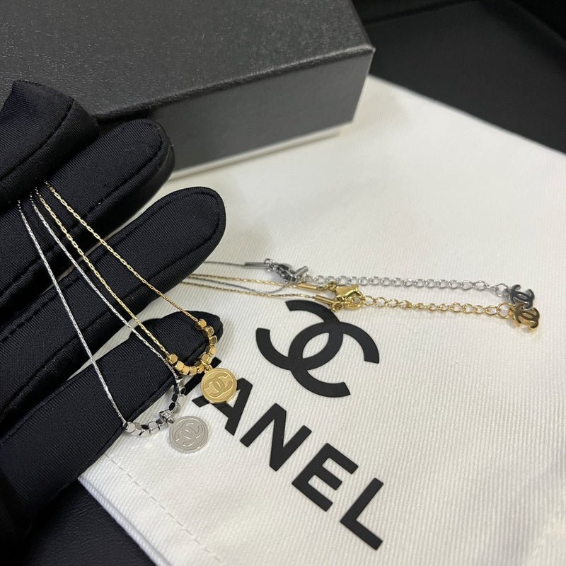 Chanel Crystal CC Bead Necklace - Image 5