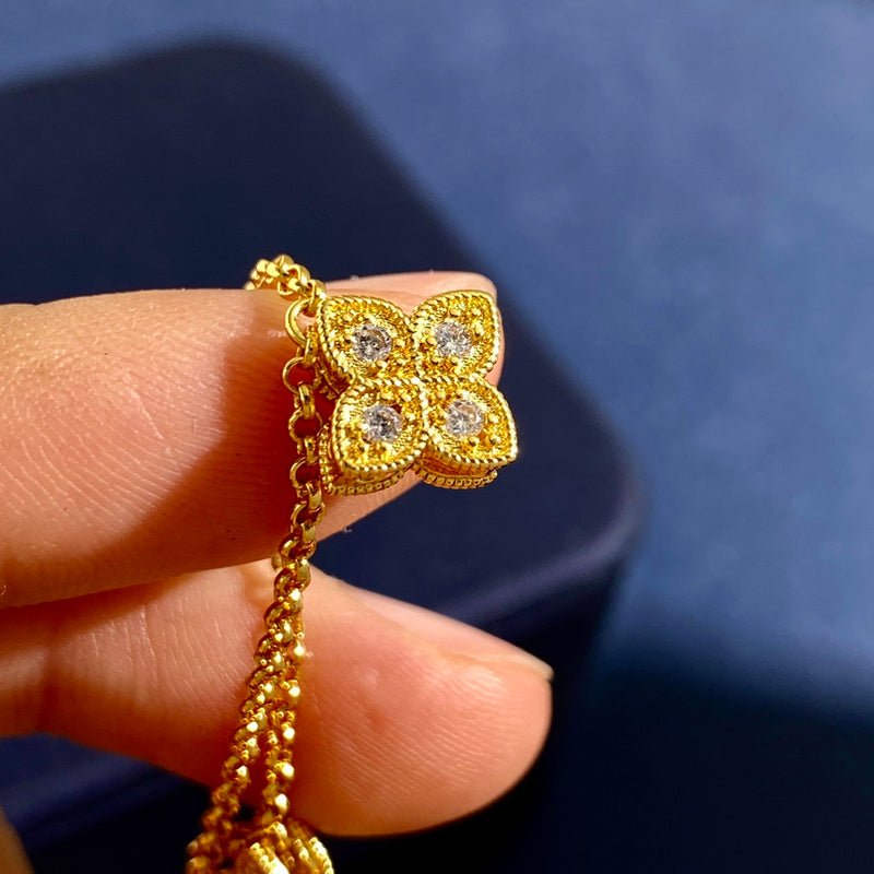 VAB40 Bracelet 18K plating gold Jewelry about 16cm+1cm+1cm Jewelry - Image 4