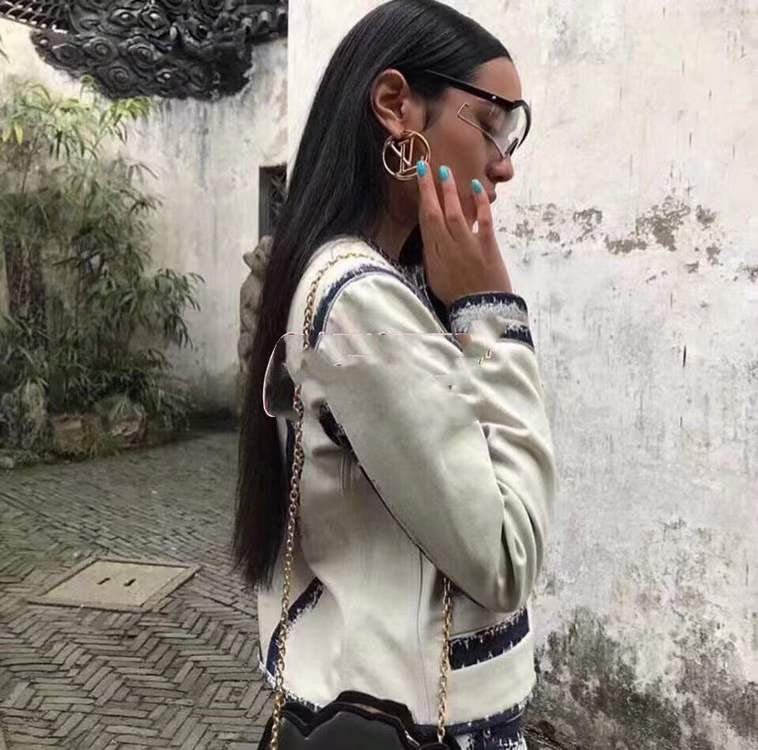 LV Open Logo Hoop Sophisticated Earrings - Image 3