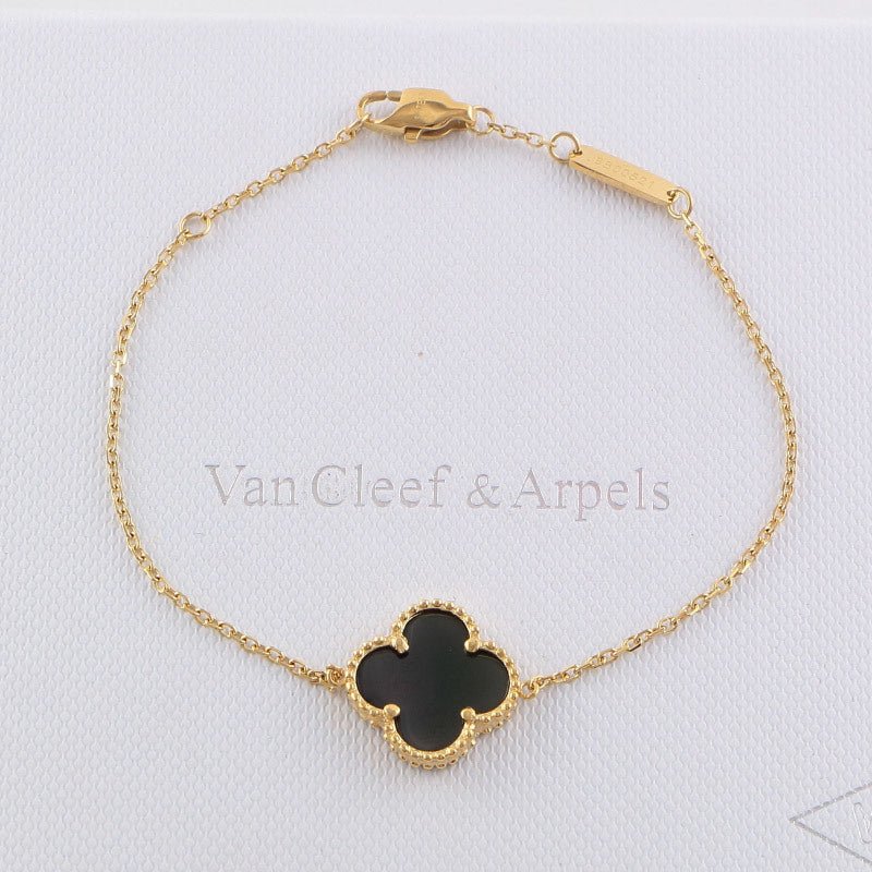VAB1 4 Clover Bracelet single flower steel braceletabout 17cm+4cm extra Jewelry - Image 7