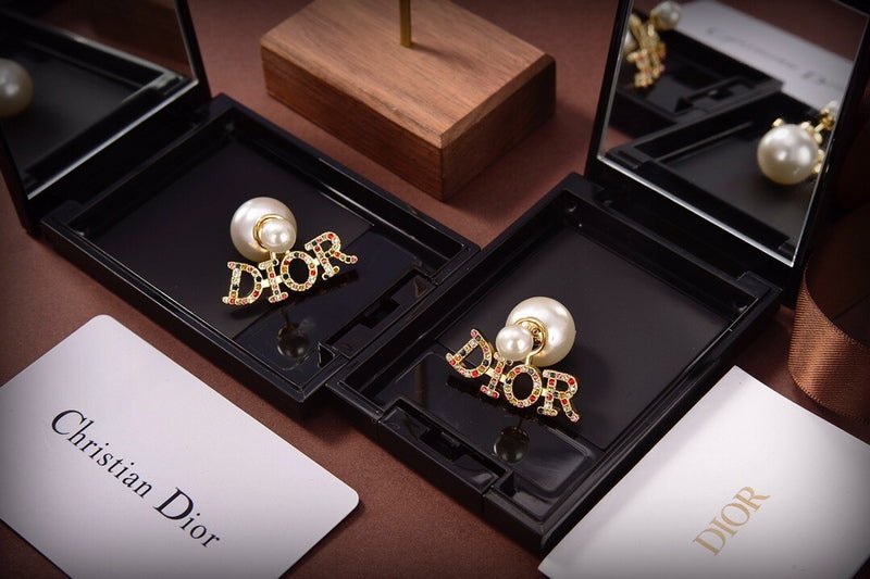 Alternative view of Dior Multicolor Crystal Studs