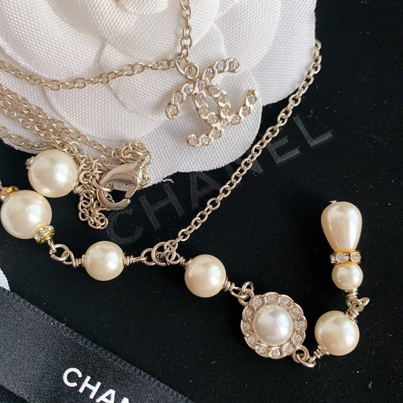Alternative view of Chanel Pearl CC Dual Necklace