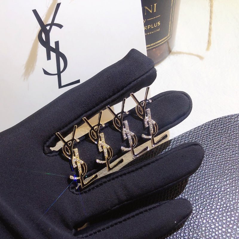 YSL Gold Logo Hair Clip