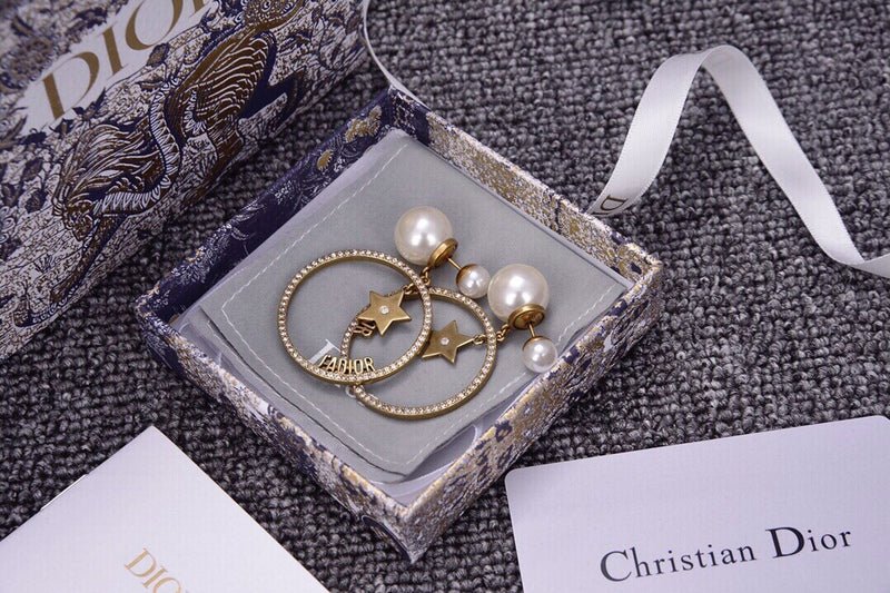Alternative view of Dior Star Crystal Pearl Earrings