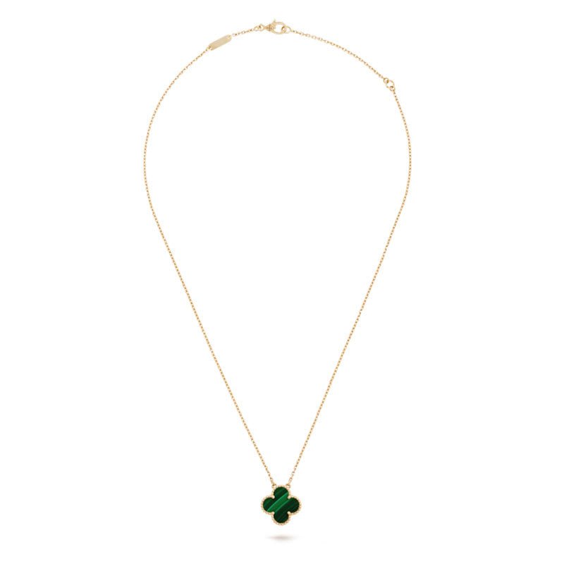 VCA Black Onyx Single Clover Gold Necklace - Image 11