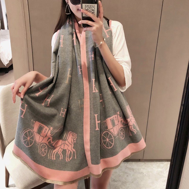XHC2 cashmere blend 65-180CM Scarf - Image 4