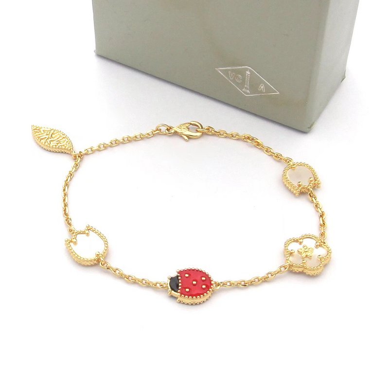 Van Cleef Alhambra Alloy Ladybug Bracelet - Image 5