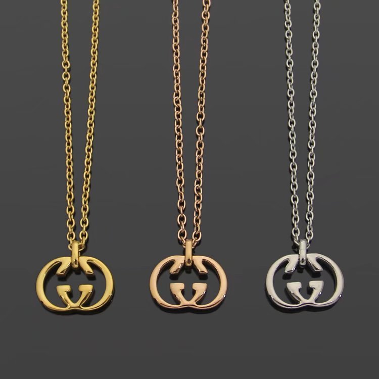 GN03 Letter Pendant Necklace Jewelry