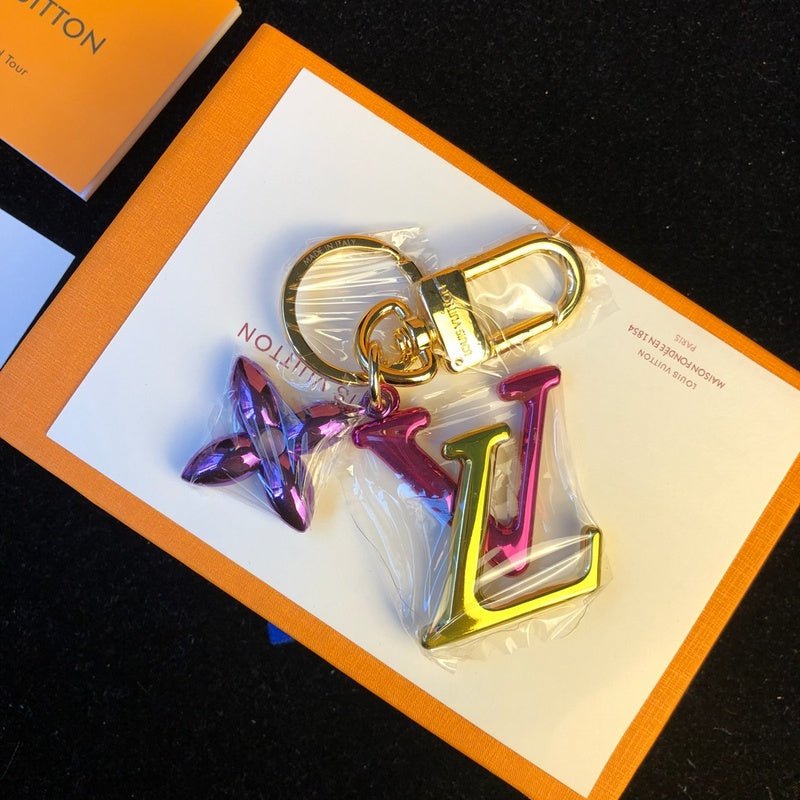 LV Iridescent Heart Ornament Logo Keychain - Image 7