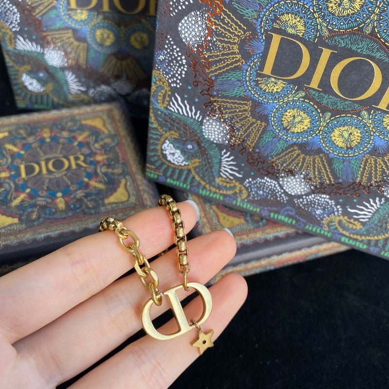 Alternative view of Dior CD & Star Gold Chain Bracelet