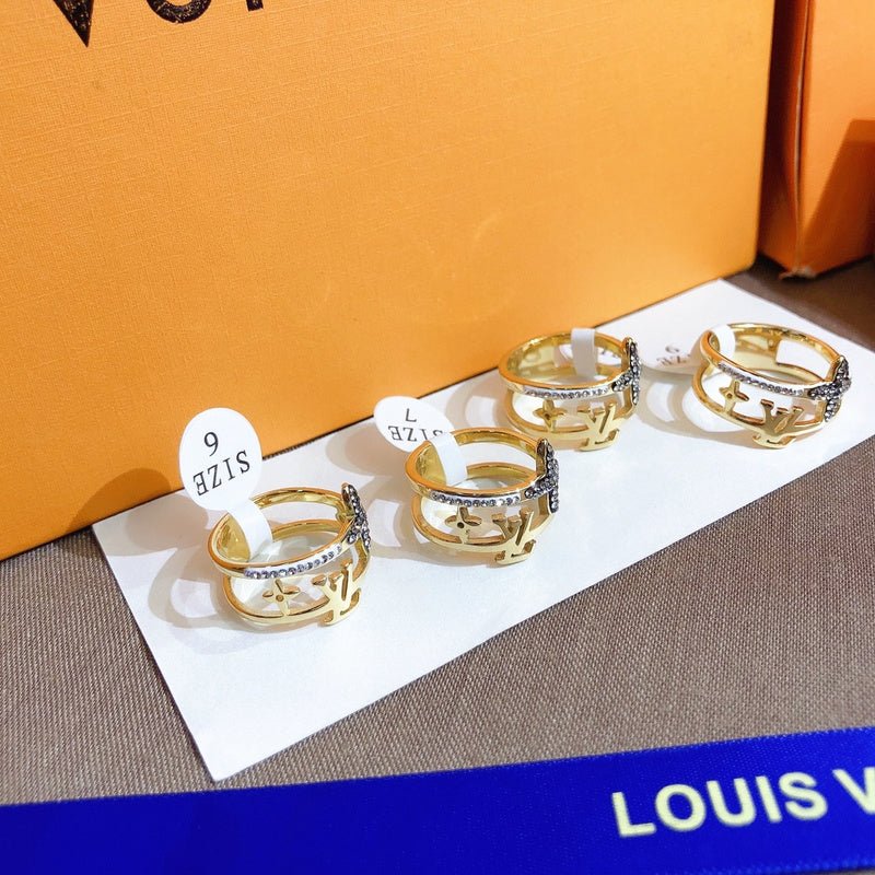 LV Double Hoop Logo Ring