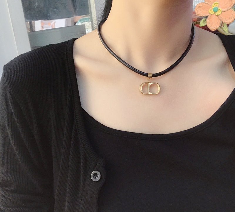 Alternative view of Dior Leather CD Choker