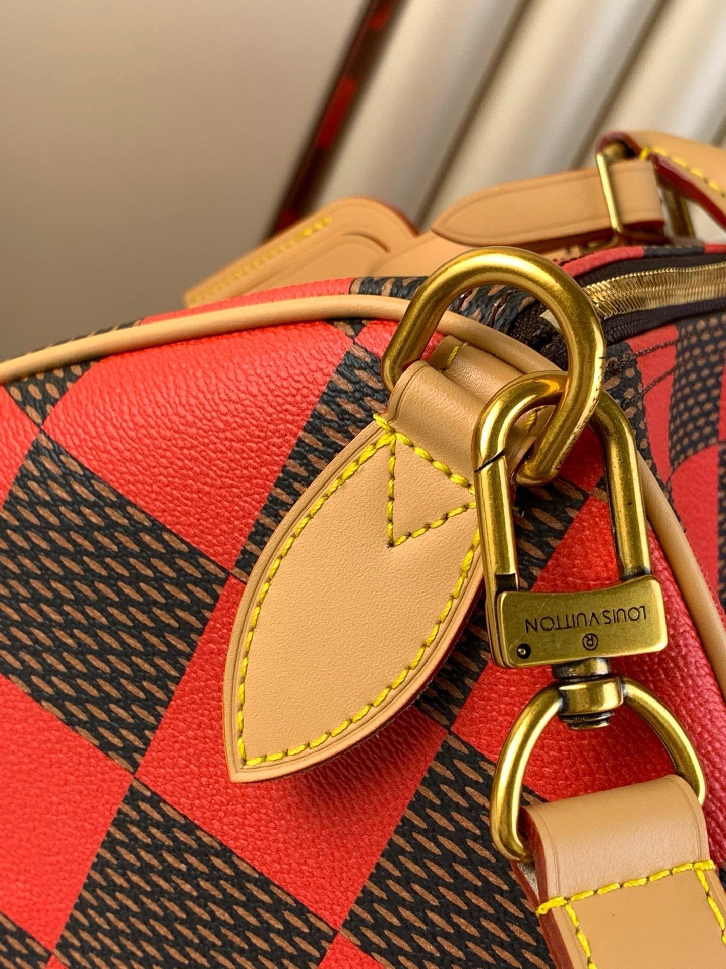 Louis Vuitton Speedy40 Bold Red Damier Pop Canvas - Image 10