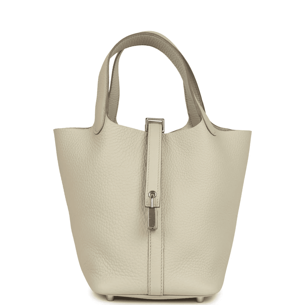 Hermès Picotin Lock 18 Clemence Beton PHW