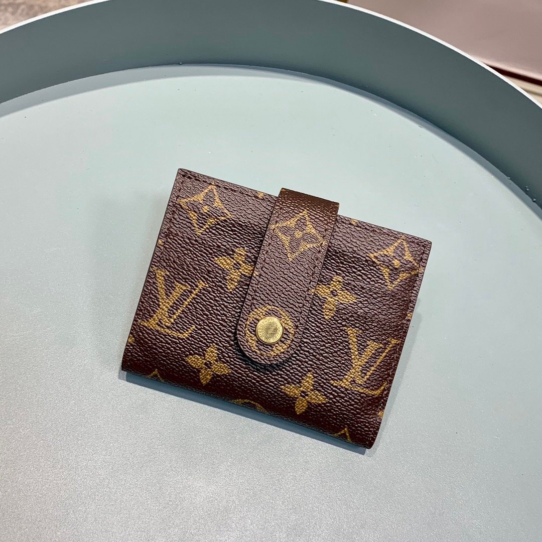 Louis Vuitton Victorine Card Holder Wallet Monogram Canvas For Women, Women's Wallet 4.7in/12cm LV M66533 - TEMAFES